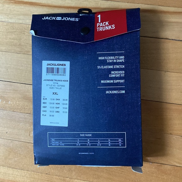 Jack&Jones mens trunk style underwear. - Picture 2 of 4